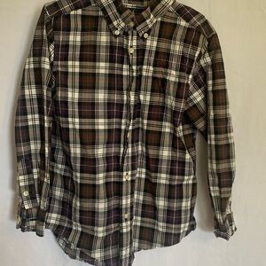Plaid Button-Down boys shirt